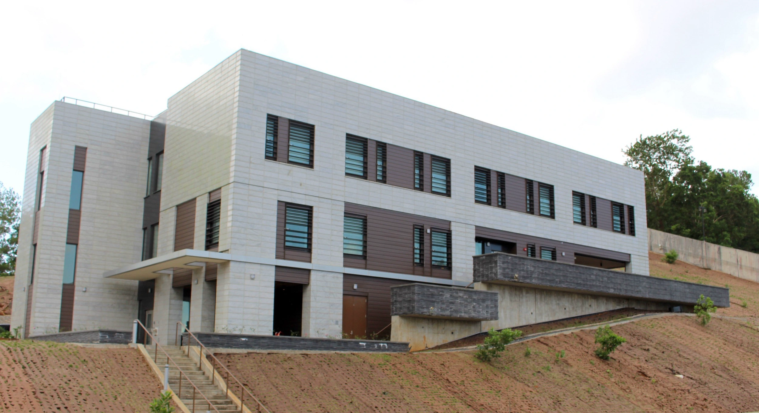 Completed commercial construction project